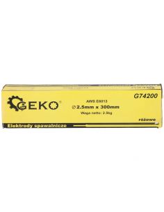 Elektrody GEKO AWS E6013 różowe fi 2,5/300/2,5 kg - G74200 - GEKO - 1