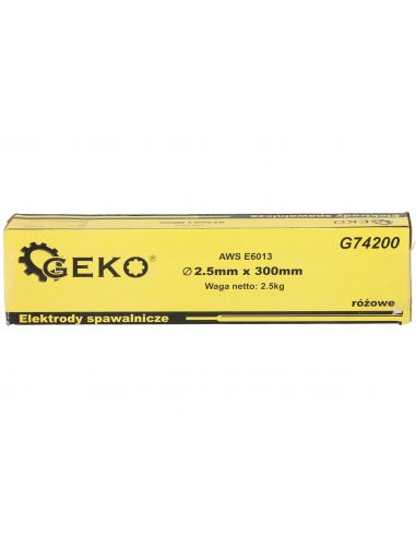 Elektrody GEKO AWS E6013 różowe fi 2,5/300/2,5 kg - G74200 - GEKO - 1