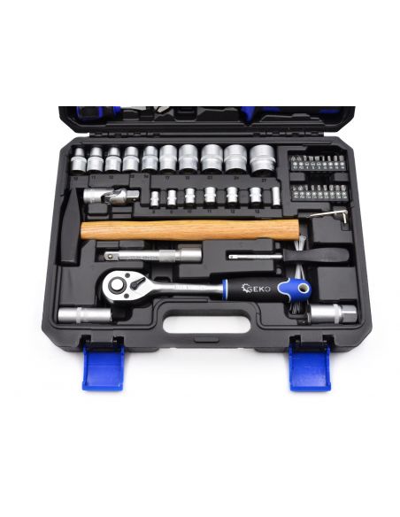 Zestaw narzędzi, kluczy i wkrętaków 66 el. GEKO - G10105 - GEKO - 3