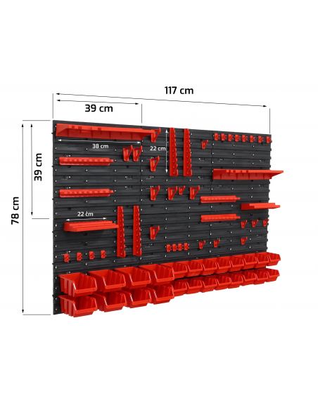 Tablica narzędziowa Toolbox System Wall Mix 120x80 v.4 - TS.W.120.080.M_4_px - Toolbox System - 11