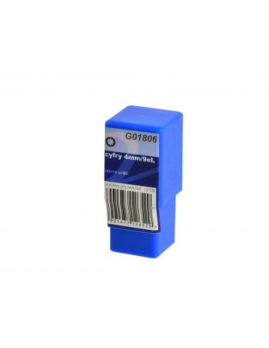 Zestaw numeratorów cyfry 4 mm GEKO - G01806 - GEKO - 4
