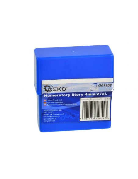 Zestaw numeratorów litery 4 mm GEKO - G01808 - GEKO - 4