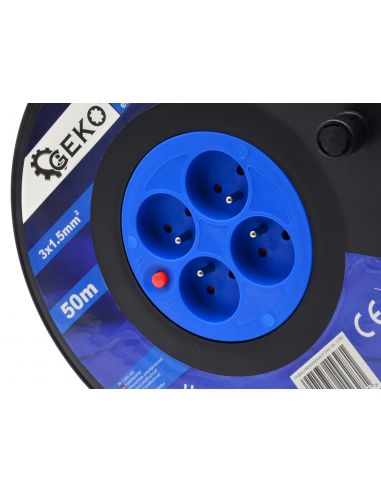 Przedłużacz elektryczny bębnowy 3x1,5 mm / 50 m GEKO - G17503 - GEKO - 3