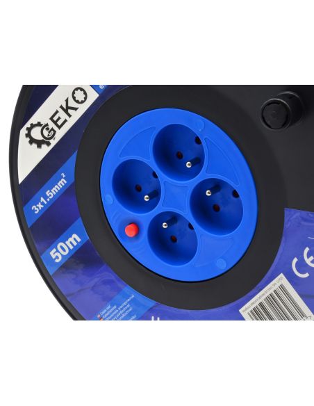 Przedłużacz elektryczny bębnowy 3x1,5 mm / 50 m GEKO - G17503 - GEKO - 3