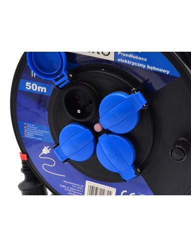 Przedłużacz elektryczny bębnowy 3x1,5 mm IP44 / 50 m GEKO - G17505 - GEKO - 3
