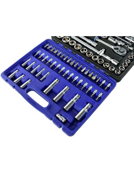 Zestaw kluczy nasadowych 1/4" 1/2" CrV 94 el. GEKO - G10100 - GEKO - 3