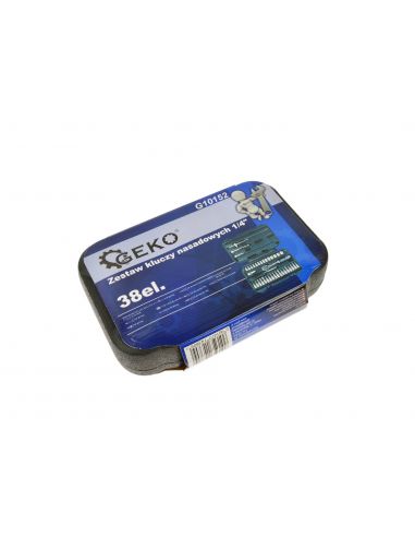Zestaw kluczy nasadowych 1/4" CrV 38 el. GEKO - G10152 - GEKO - 5