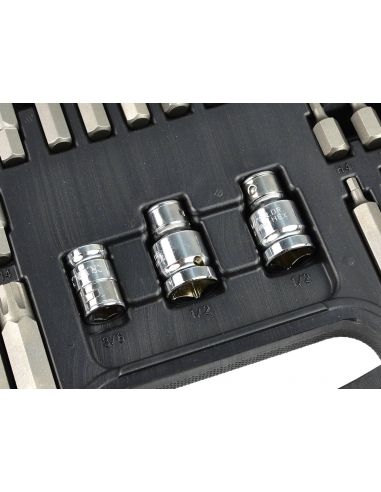 Zestaw bitów w walizce 1/2" 3/8" 75 el. GEKO - G10036 - GEKO - 3