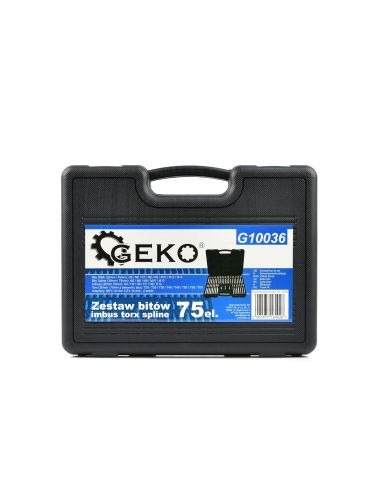 Zestaw bitów w walizce 1/2" 3/8" 75 el. GEKO - G10036 - GEKO - 4