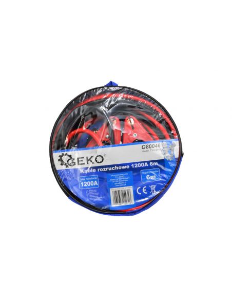 Kable rozruchowe GEKO 1200 A / 6 m - G80046 - GEKO - 1