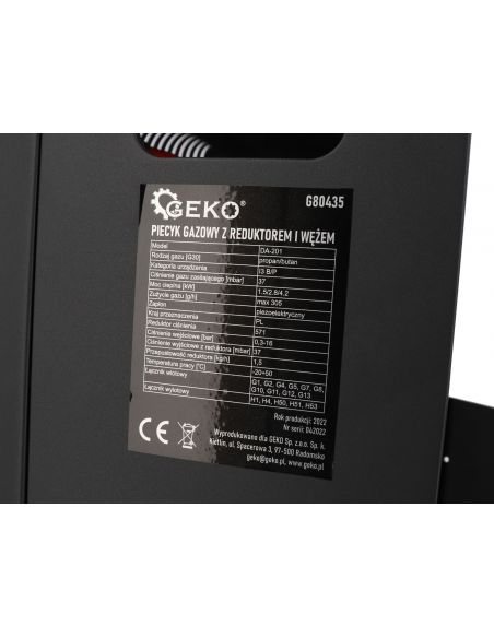 Piecyk gazowy z reduktorem i wężem 4,2 kW GEKO - G80435 - GEKO - 7