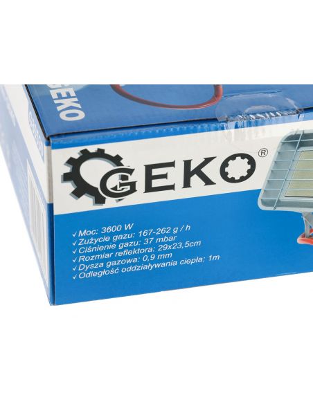 Promiennik gazowy na butlę 3,6 kW GEKO - G80530 - GEKO - 5
