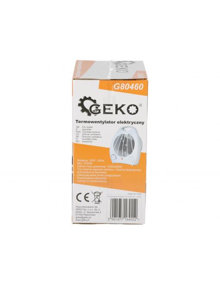 Termowentylator elektryczny farelka 2000 W GEKO - G80460 - GEKO - 10
