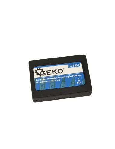 Dwustronne wykrętaki do zerwanych śrub 6 szt. GEKO - G38591 - GEKO - 3