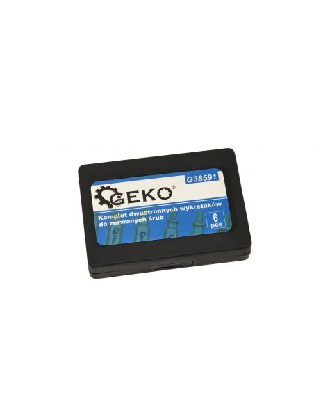 Dwustronne wykrętaki do zerwanych śrub 6 szt. GEKO - G38591 - GEKO - 3