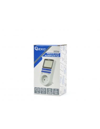 Programator czasowy włącznik/wyłącznik prądu GEKO - G03346 - GEKO - 3