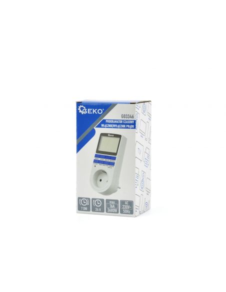 Programator czasowy włącznik/wyłącznik prądu GEKO - G03346 - GEKO - 3