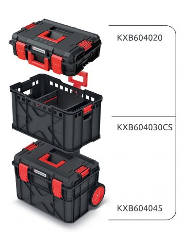 Zestaw mobilnych skrzynek narzędziowych Kistenberg X-Block PRO KXBS6040100 - KXBS6040100_pakiet1 - Kistenberg - 6
