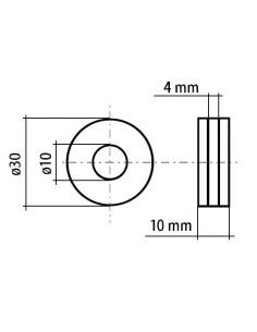 Rolka podajnika MIG 1,0-1,2V 10/30/10 mm / FIXWELD - rolka_a_1.0_1.2_v - FIXWELD - 1 2