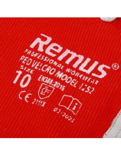 Skórzane rękawice robocze Remus Velcro Red / para / FIXWELD - remus_velcro_r-G - FIXWELD - 1 2