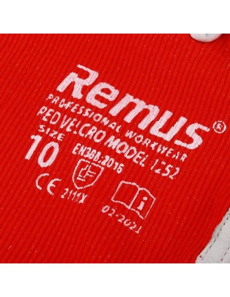 Skórzane rękawice robocze Remus Velcro Red / para / FIXWELD - remus_velcro_r-G - FIXWELD - 2