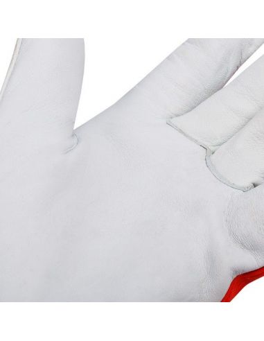 Skórzane rękawice robocze Remus Velcro Red / para / FIXWELD - remus_velcro_r-G - FIXWELD - 4