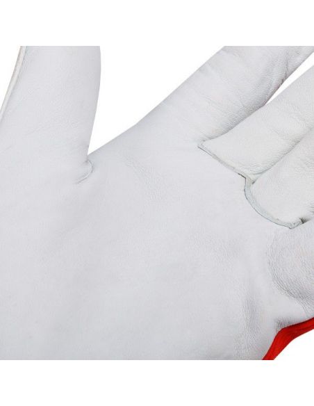 Skórzane rękawice robocze Remus Velcro Red / para / FIXWELD - remus_velcro_r-G - FIXWELD - 4