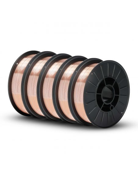Zestaw 5x drut spawalniczy SG2 G3Si1 0,8 mm / 5,0 kg / FIXWELD - drut_sg2_0_8_5_px5 - FIXWELD - 1