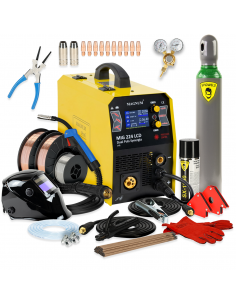 Spawarka Magnum MIG 224 LCD Dual Puls Synergia - zestaw - U MI 224 LCD-G - Magnum - 3