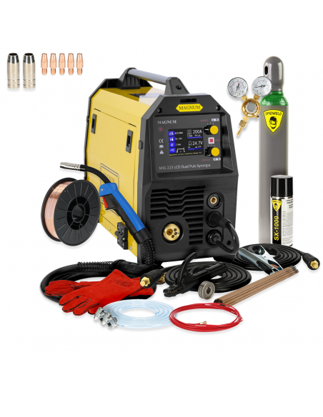 Spawarka Magnum MIG 223 LCD Dual Puls Synergia - zestaw - U MI 223 LCD-G - Magnum - 5