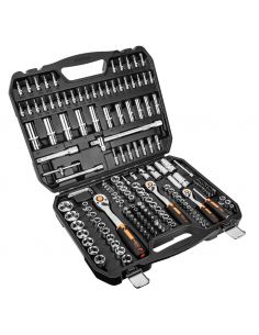Klucze nasadowe 1/2", 3/8", 1/4", zestaw 182 szt. Neo Tools - 10-074 - NEO Tools - 1