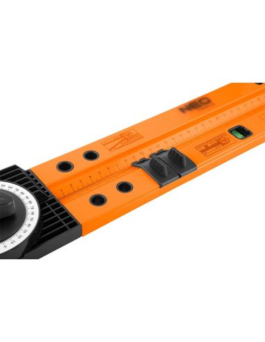 Kątomierz nastawny z poziomicą 500 mm, 2 libelle, ołówek Neo Tools - 72-225 - NEO Tools - 6