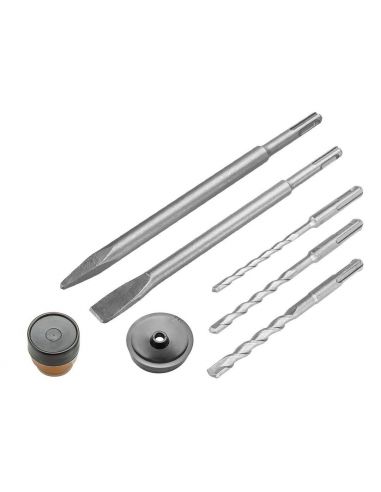 Młot udarowy Verto SDS + 1500 W w walizce - 50G390 - Graphite - 4