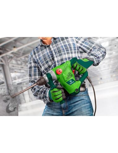 Młot udarowy Verto SDS + 1500 W w walizce - 50G390 - Graphite - 16