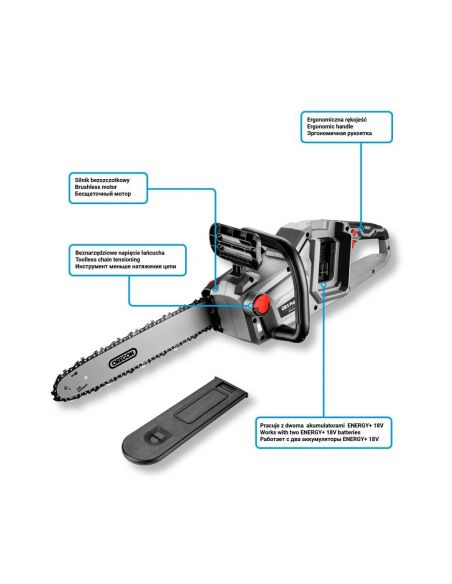 Pilarka łańcuchowa akumulatorowa Graphite 36 V 14" 350 mm - 58G043 - Graphite - 3