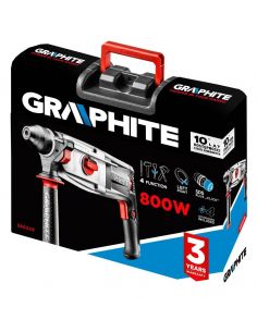 Młotowiertarka Graphite SDS+ 800 W w walizce - 58G529 - Graphite - 1 2