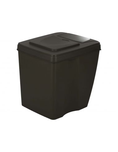 Kosze do segregacji śmieci Sortibox 4x25 l antracytowe - zestaw - IKWB25S4-S433 - Prosperplast - 8