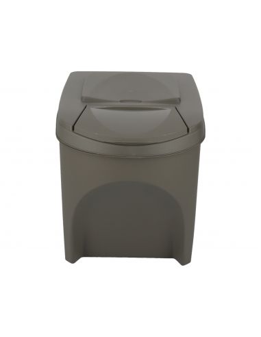 Kosze do segregacji śmieci Sortibox 3x25 l szare - zestaw - IKWB25S3-405U - Prosperplast - 7