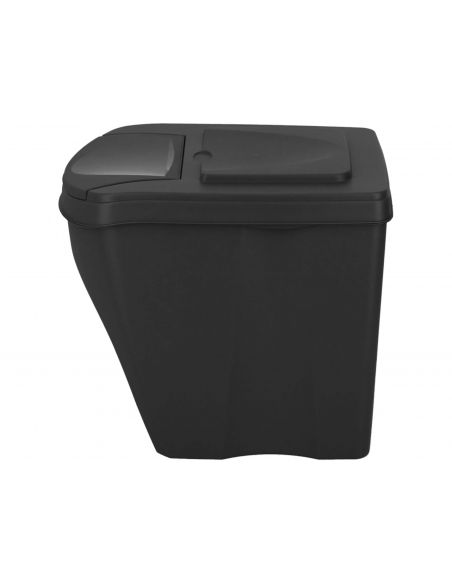 Kosze do segregacji śmieci Sortibox 2x25 l + 2x35 l antracytowe - zestaw - IKWBMS4-S433 - Prosperplast - 12