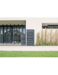 Zbiornik na wodę deszczową Prosperplast Aqua Tower 650 l smooth gray - IDTC650-429U - Prosperplast - 1 2