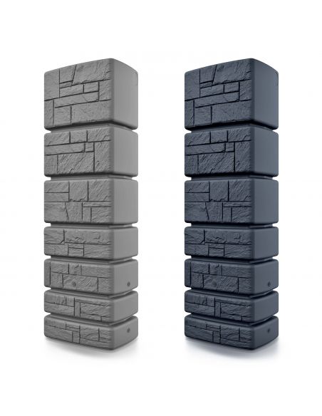 Zbiornik na wodę deszczową Prosperplast Tower Stone 350 l smooth gray - IDTST350-429U - Prosperplast - 2