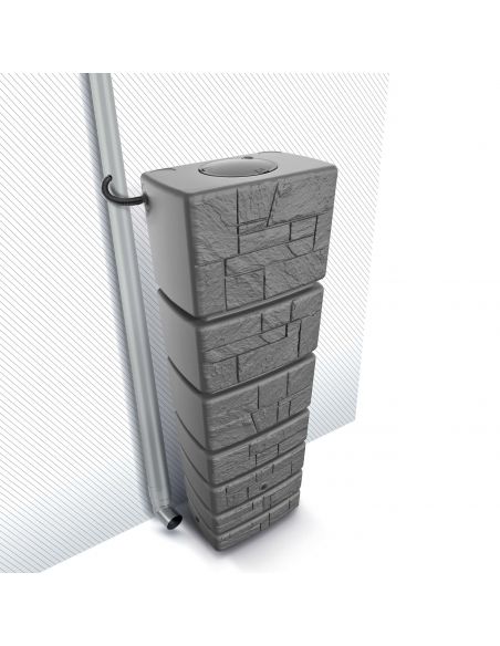 Zbiornik na wodę deszczową Prosperplast Tower Stone 350 l smooth gray - IDTST350-429U - Prosperplast - 3