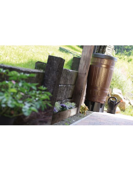 Zbiornik na wodę deszczową Prosperplast Woodcan 265 l czarny - IDWO265-S411 - Prosperplast - 4