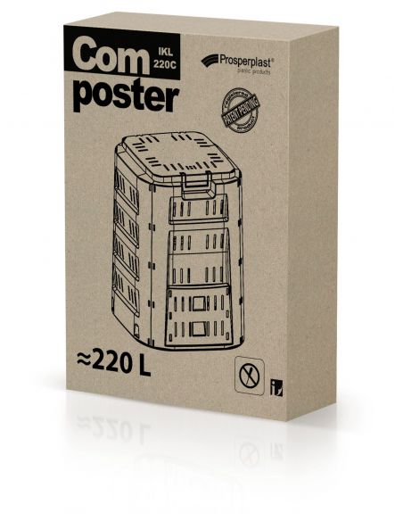 Kompostownik Prosperplast COMPOGREEN 220 l czarny - IKL220C-S411 - Prosperplast - 6