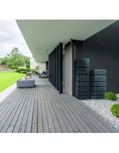 Zbiornik na wodę deszczową Prosperplast Tower Stone 500 l smooth gray - IDTST500-429U - Prosperplast - 1 2