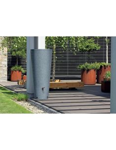 Zbiornik na wodę deszczową Prosperplast Tubo 320 l grys granitowy - RWT320-431UG - Prosperplast - 1 2