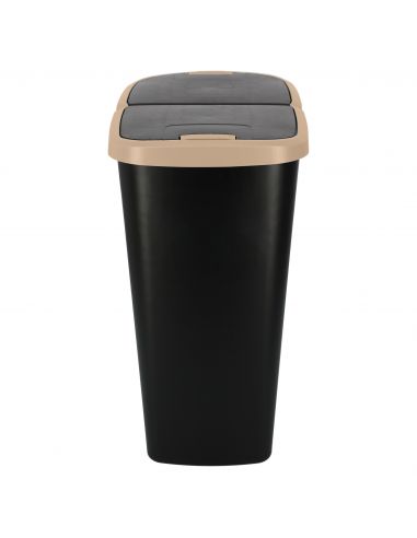 Kosz na śmieci Keden Compacta Q DUO 45 l czarny / jasny brąz - NDAB45-WG5C/S411 - Keden - 4