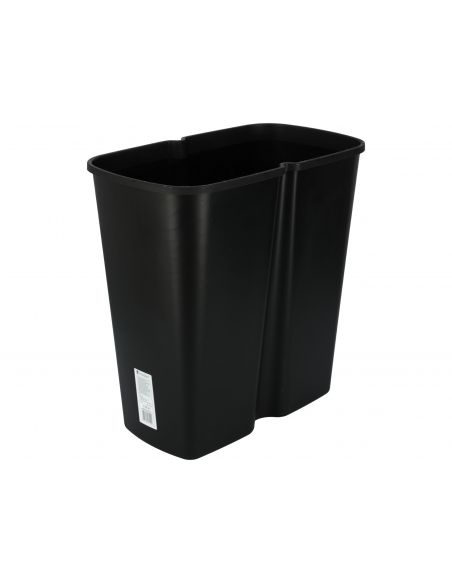 Kosz na śmieci Keden Compacta Q DUO 45 l czarny / jasny brąz - NDAB45-WG5C/S411 - Keden - 5