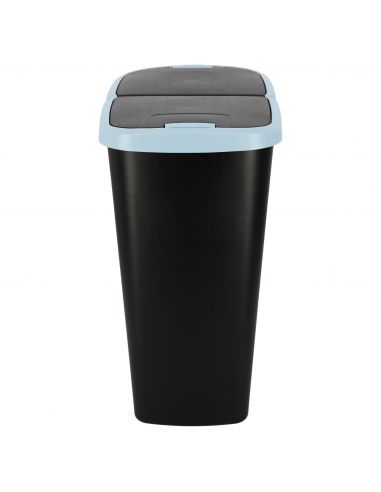 Kosz na śmieci Keden Compacta Q DUO 45 l czarny / jasny niebieski - NDAB45-2717C/S411 - Keden - 4