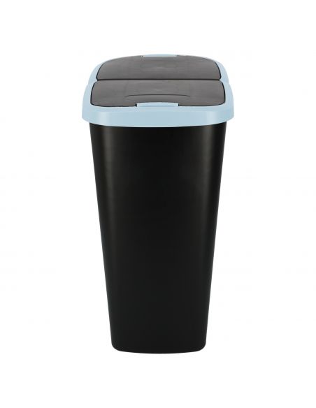 Kosz na śmieci Keden Compacta Q DUO 45 l czarny / jasny niebieski - NDAB45-2717C/S411 - Keden - 4